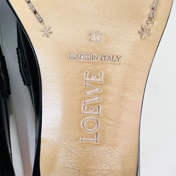 Loewe Black Patent Leather Loafers - Picture 13 of 14